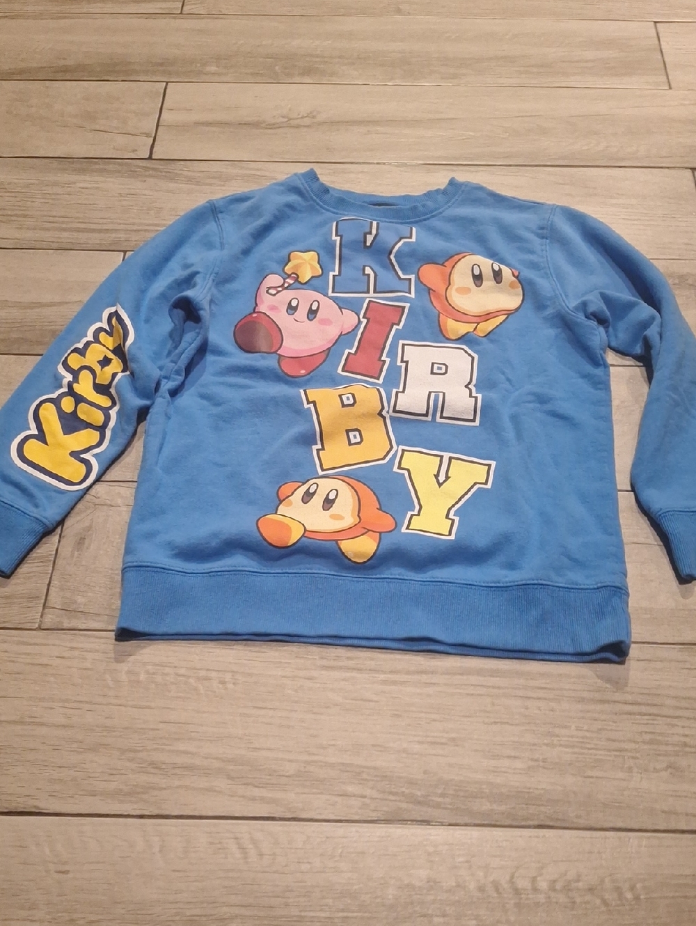 🦔Kids' Kirby Nintendo Blue Graphic Sweatshirt🍋‍🟩